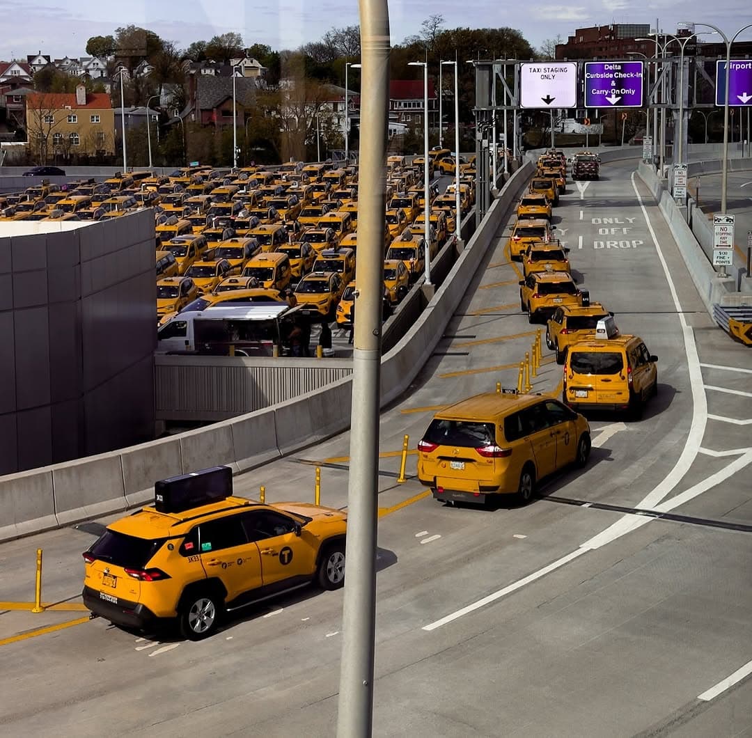 found where all the taxis go to sleep at LGA by steven.photography